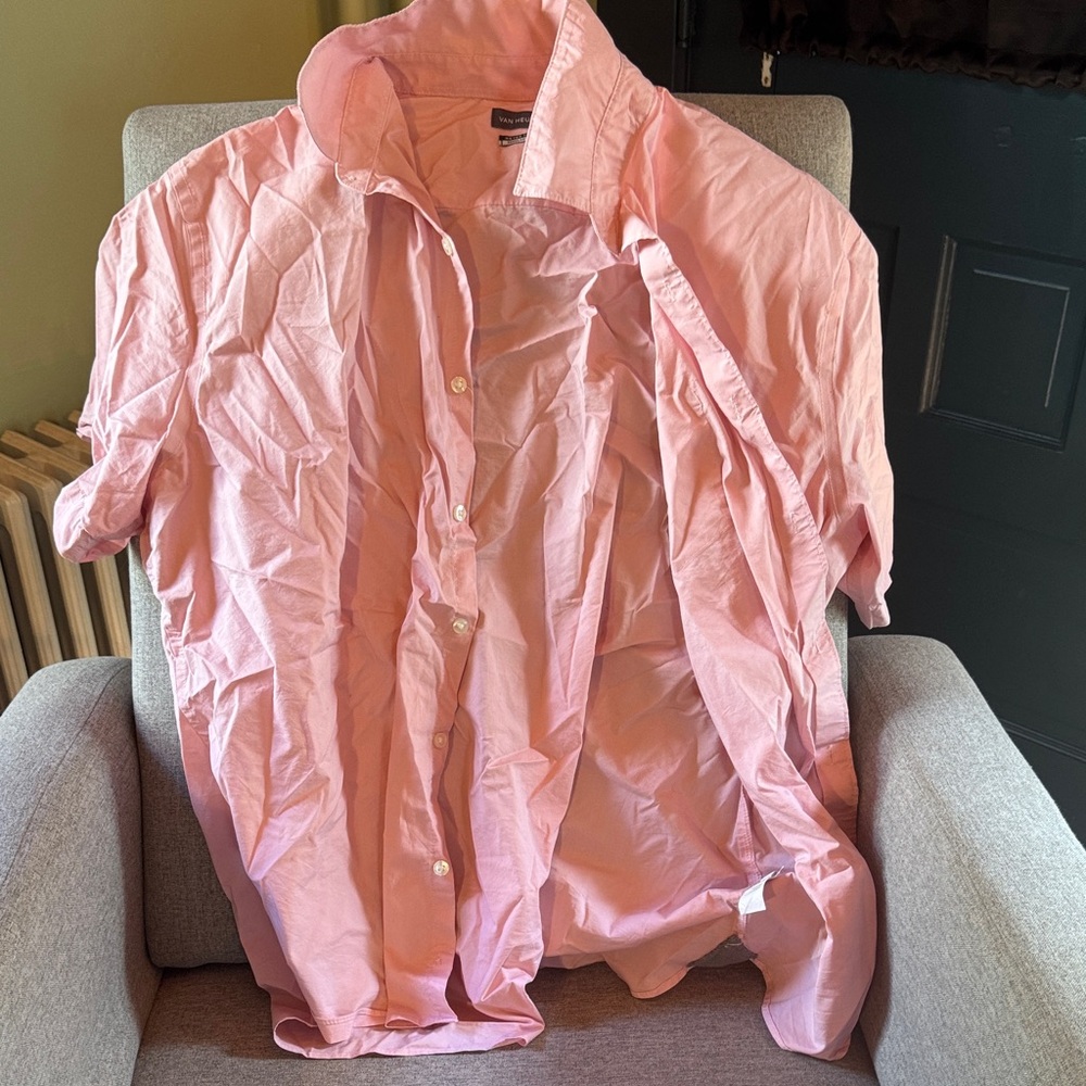 Van Heusen Light Pink Men's Casual Shirt